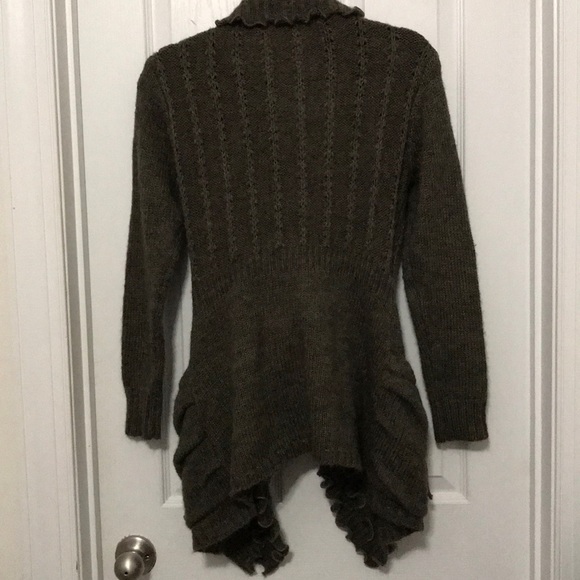 Slonl open front waterfall cardigan sweater Size Small Transitional - Picture 8 of 11